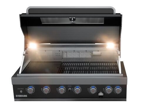 Gasgrill 6+1 Brenner Black