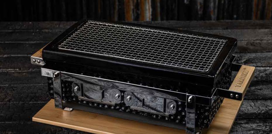 Yakiniku Grillpinzette Gebogen Für Kamado & Shichirin Grills - Edelstahl Grillzange | Professionelle Grillzangen Set